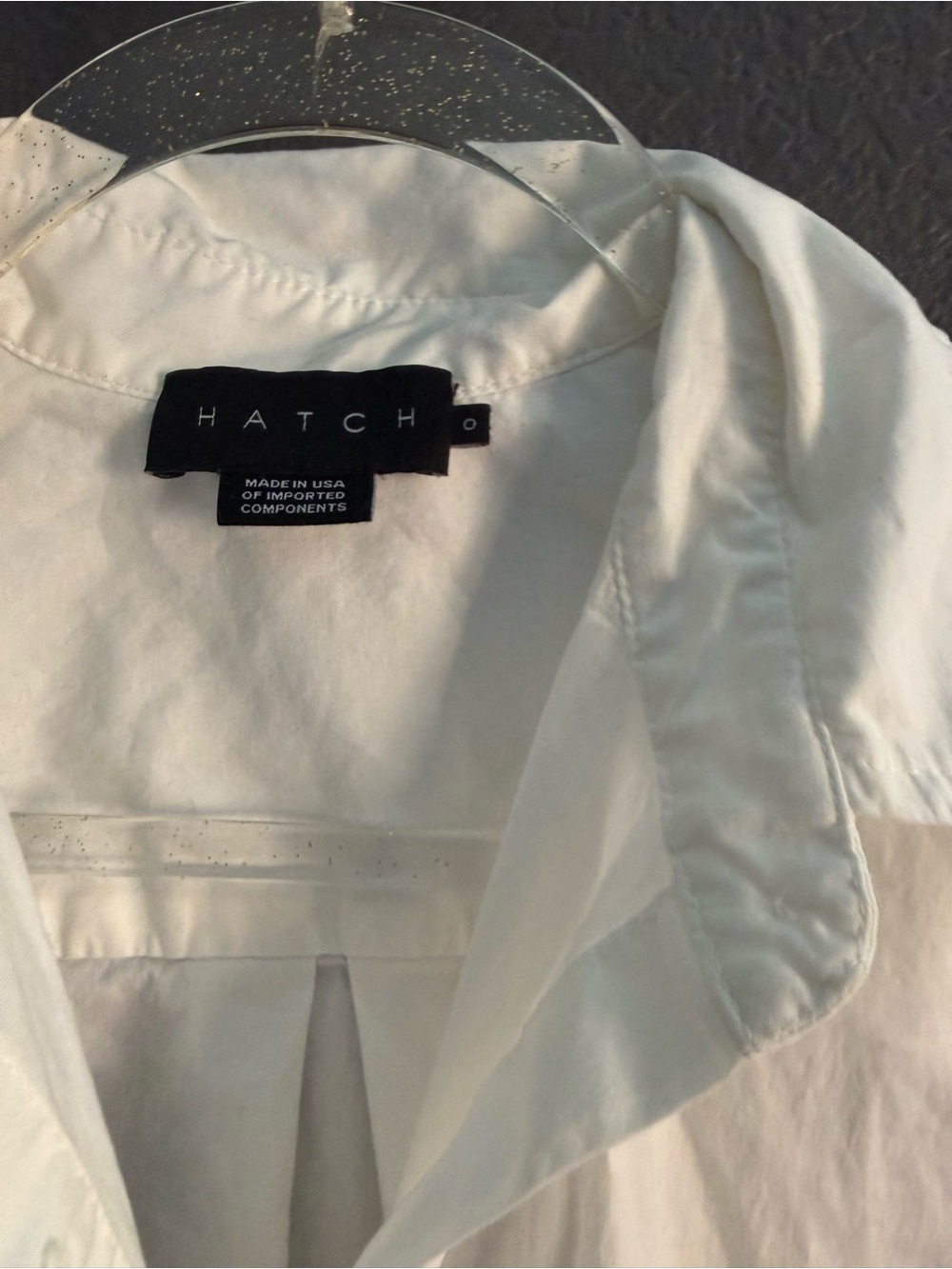 HATCH • The Classic Button Down Maternity Shirt in White - 0 XS - Picture 6 of 8